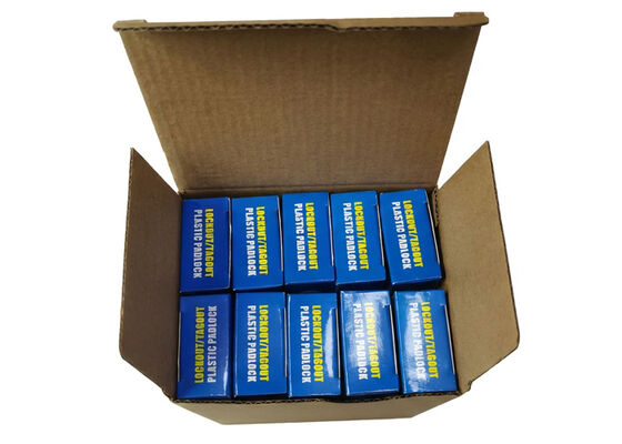 Sleutelhoudend LOTO-veiligheidshangslot met stalen of nylon boeien aanpasbaar